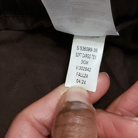 Banana Republic Soft Tencel Cargo Jogger Pants Dark Oak Brown Sz Large 536089 - Picture 14 of 14